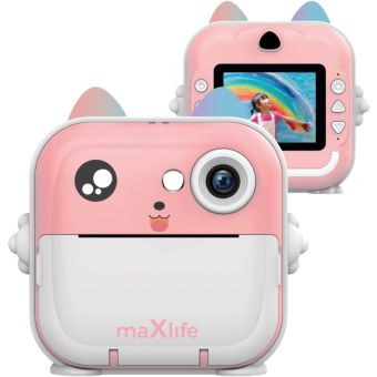 Maxlife MXPC-100 printing camera pink