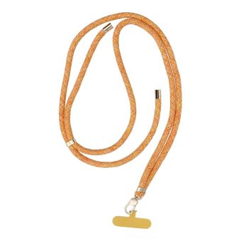 SWING (8mm) nastaviteľná šnúrka na mobil 165cm orange-white