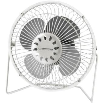 Portable fan powered by USB-A white