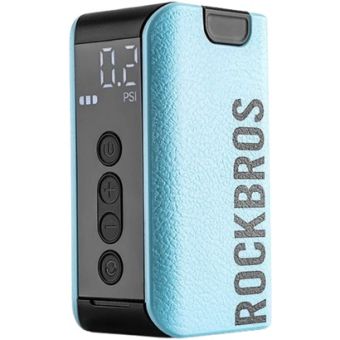 Rockbros Electric Bicycle Pump 42520006001, Digital Display, Blue