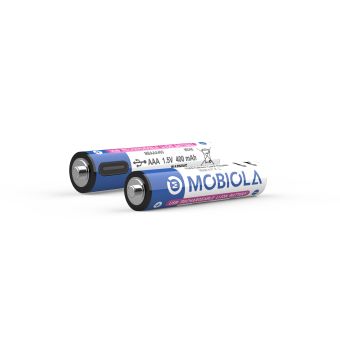 Mobiola MBAAA400, USB-C nabíjateľné Li-Ion batérie, AAA, 400mAh