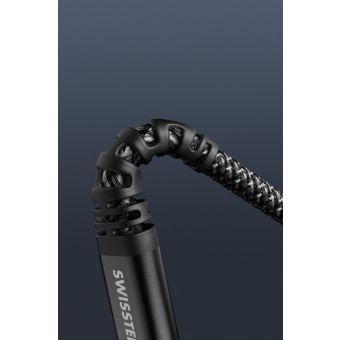 SWISSTEN KEVLAR USB-C/Lightning 3A 60W 1,5m antracit