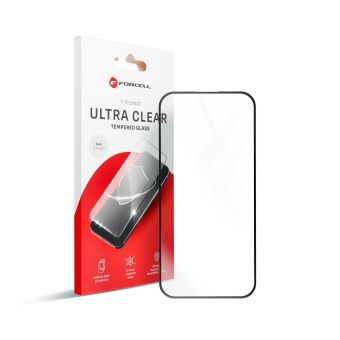 Forcell Ultra Clear Glass Apple iPhone 16 black