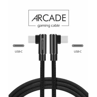 SWISSTEN ARCADE USB-C/USB-C 1.2m čierny
