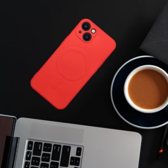 SILICONE MAG COVER Case MagSafe Samsung Galaxy A16 A165 red
