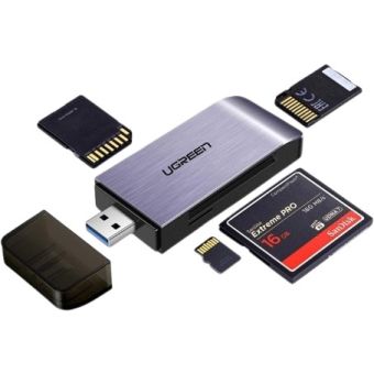 Ugreen 50541 SD/microSD/CF/MS card reader USB 3.0 gray