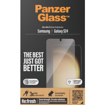 PanzerGlass - Tvrdené sklo Re:fresh UWF s aplikátorom pre Samsung Galaxy S24 5G S921, číra