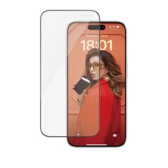PanzerGlass - Tvrdené sklo UWF s aplikátorom pre Apple iPhone 15 Pro, čierna