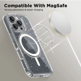 Tech-protect Flexair Hybrid MagSafe Apple iPhone 16 Pro Max Glitter Case
