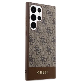 Guess PU 4G Stripe Samsung Galaxy S24 Ultra 5G S928 GUHCS24LG4GLBR Brown