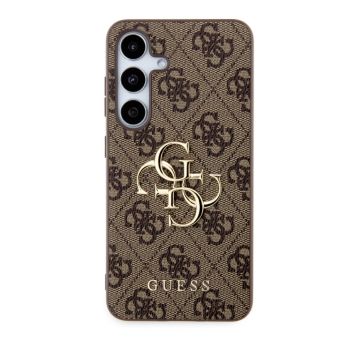 Guess PU 4G Metal Logo Samsung Galaxy S24+ 5G S926 GUHCS24M4GMGBR Brown