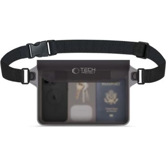 Tech-Protect UWP10 Universal Waterproof Pouch 10" black/clear