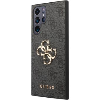 Guess PU 4G Metal Logo Samsung Galaxy S24 Ultra 5G S928 GUHCS24L4GMGGR Grey
