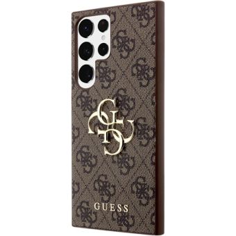 Guess PU 4G Metal Logo Samsung Galaxy S24 Ultra 5G S928 GUHCS24L4GMGBR Brown