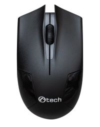 PC bezdrôtová Myš C-TECH WLM-08,1200DPI, 3 tlačítka, USB nano receiver čierna