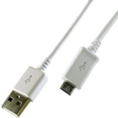 Kábel Samsung ECB-DU4AWE, USB-A na microUSB, 1m, biely (Bulk)
