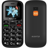 Aligator A321 Senior, Dual SIM, Grey - SK distribúcia + stolná nabíjačka