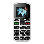Aligator A321 Senior, Dual SIM, White - SK distribúcia + stolná nabíjačka 