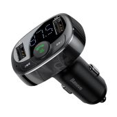 FM transmitter + Autonabíjačka Baseus S-09A,2xUSB, výkon 17W