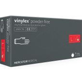 VINYLEX jednorázové vinylové rukavice na dotykový displej, nepúdrované, čierne - veľkosť L