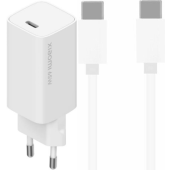Xiaomi GaN Charger AD65GEU, USB-C 65W + USB-C kábel, biela (Blister)