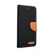 Diárové puzdro na Samsung Galaxy S21 Plus 5G Canvas Book čierne