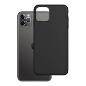 Silikónové puzdro na Apple iPhone X/XS 3MK Matt čierne