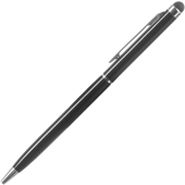 Stylus + Pero na písanie, čierne (telefóny, tablety, dotykové obrazovky)