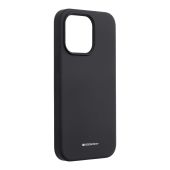 Silikónové puzdro na Apple iPhone 13 PRO MAX Mercury Silicone čierne