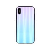 Aurora Glass TPU + sklo Xiaomi Redmi Note 9S/9 Pro/9 Pro Max modro-ružové