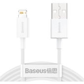 Kábel Baseus Superior CALYS-C02, Lightning USB 2.4A, Fast Charge, 2m, biely