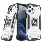 Odolné puzdro na Apple iPhone 13 mini Ring Armor strieborné