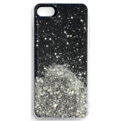 Silikónové puzdro na Xiaomi Redmi 9T/Poco M3 Star Glitter čierne
