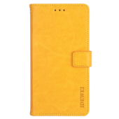 Diárové puzdro na Motorola Moto E20/E40 Leather žlté
