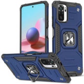 Odolné puzdro na Samsung Galaxy S21 FE 5G Rugged Ring Armor modré