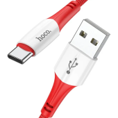 Kábel HOCO Ferry X70, USB na USB-C 3A, 1m, červený