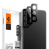 Tvrdené sklo na fotoaparát na Samsung Galaxy S22 / S22 Plus 5G Spigen camera styling Optik.TR 2-pack čierne