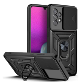 Odolné puzdro na Samsung Galaxy M23 5G Tech-protect Camshield Ring Armor čierne