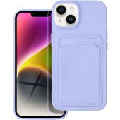 Silikónové puzdro na Apple iPhone 14 Plus Forcell Card fialové