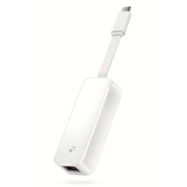 Redukcia TP-Link UE300C USB 3.0 type-C na gigabitový ethernetový sieťový adaptér biely