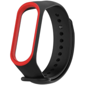 Náhradný remienok na Xiaomi Mi Band 3/4 Tech-protect Smooth čierno-červený