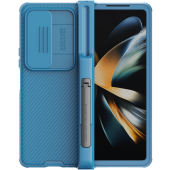 Plastové puzdro na Samsung Galaxy Z Fold 4 5G F936 Nillkin CamShield Pro Slot+Stand modré