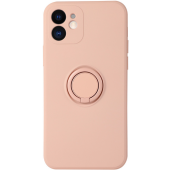 Silikónové puzdro na Xiaomi Redmi 9 Vennus Finger Ring ružové