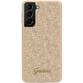 Plastové puzdro Guess na Samsung Galaxy S23 5G S911 GUHCS23SHGGSHD Fixed Glitter zlaté