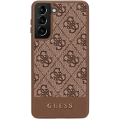 Plastové puzdro Guess na Samsung Galaxy S23+ 5G S916 GUHCS23MG4GLBR 4G Bottom Sprite hnedé