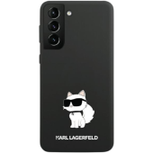 Silikónové puzdro Karl Lagerfeld na Samsung Galaxy S23 Ultra 5G S918 KLHCS23LSNCHBCK Liquid Silicone Choupette NFT čierne