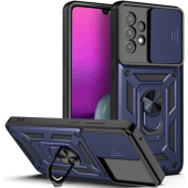 Odolné puzdro na Samsung Galaxy A33 5G A336 Camshield Ring Armor modré