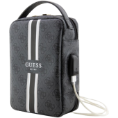 Univerzálne puzdro Guess na príslušenstvo GUHBP4RPSK PU 4G Printed Stripes Travel Universal Bag čierne