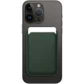 Magnetická peňaženka na Apple iPhone Leather Mag Wallet zelená