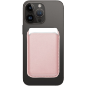 Magnetická peňaženka na Apple iPhone Leather Mag Wallet ružová